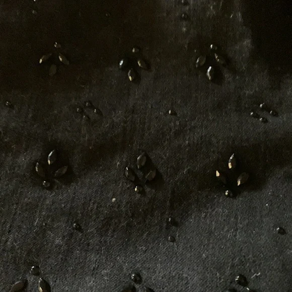 PAIGE Verdugo Cleo Jewel Embellished Black Skinny Jeans Size 29 - Picture 9 of 12